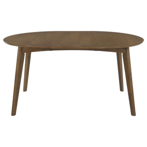 Thomson - Oval Dining Table With Removable Leaf - Walnut