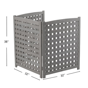 3 Panel Outdoor Air Conditioner Fence Screen