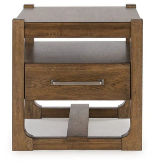 Cabalynn - Square End Table - Light Brown - Best Buy Furniture