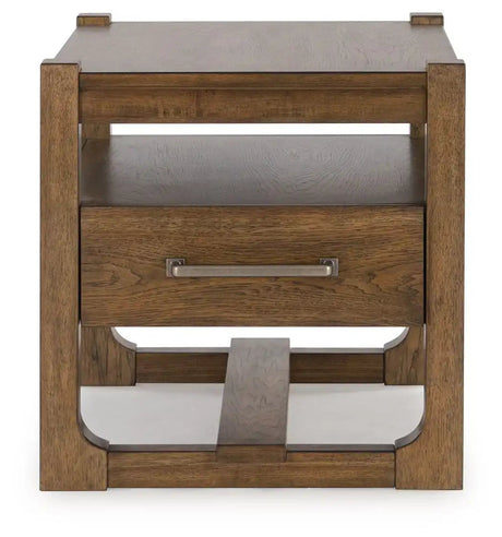 Cabalynn - Square End Table - Light Brown - Best Buy Furniture
