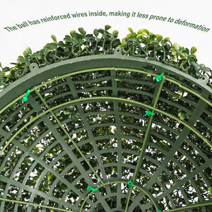 18.5In Dark Artificial Topiary Balls