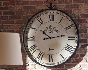 Augustina - Wall Clock - Antique Black - Best Buy Furniture