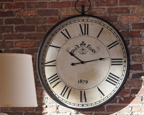 Augustina - Wall Clock - Antique Black - Best Buy Furniture