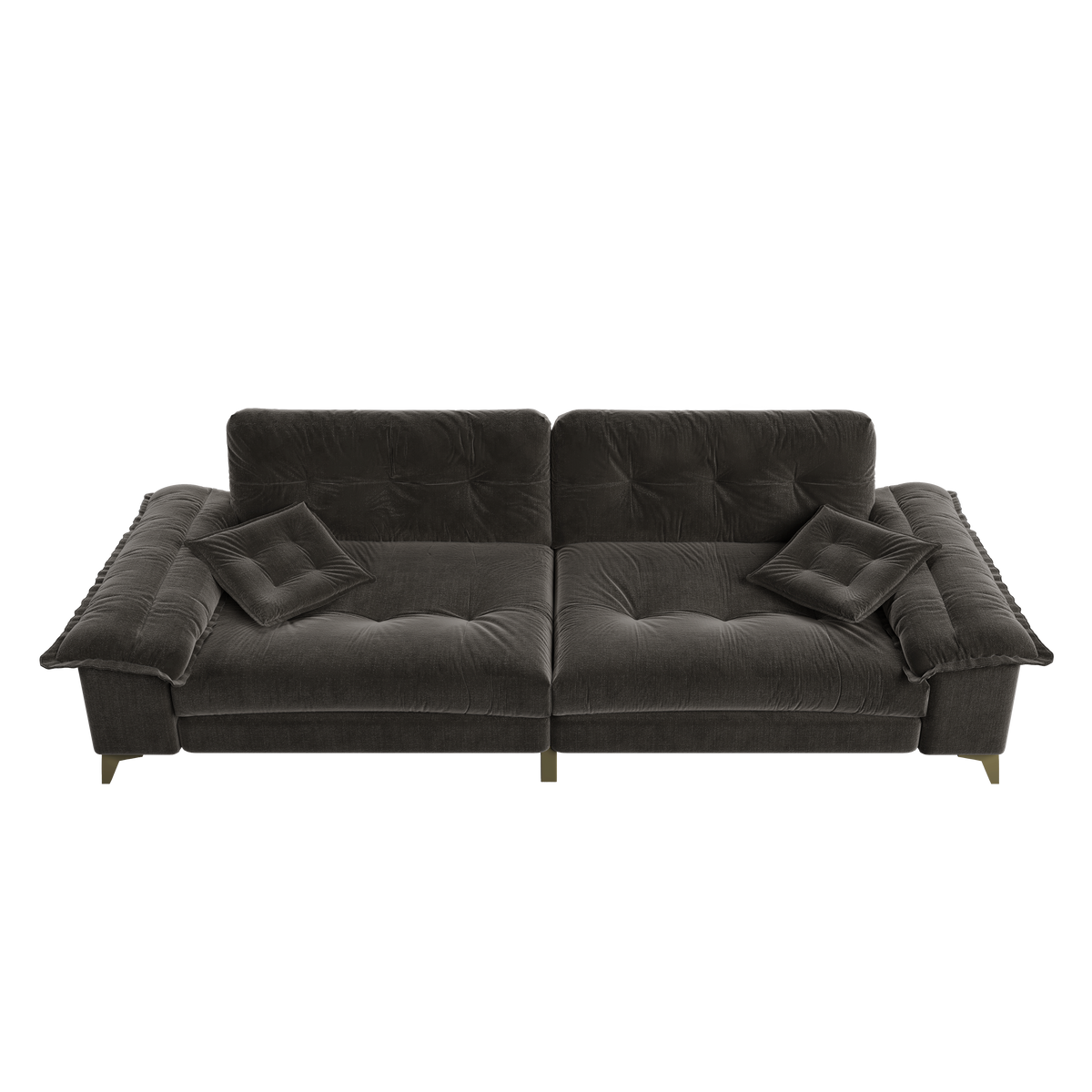 104.7" Modern 4-Seater Cloud Sofa with Wide Flip Armrests