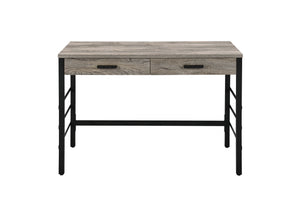 Disho - Weathered Writing Desk With USB - Oak