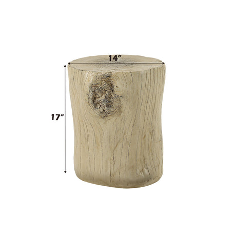 Gene - Fiber Concrete Accent Table - Brown - Best Buy Furniture