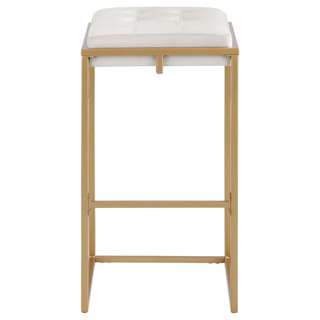 Soccoro - Square Tufted Cushion Stools (Set of 2) - Beige