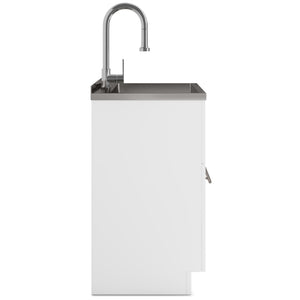 Metro - Laundry Cabinet & Faucet And Stainless Steel Sink
