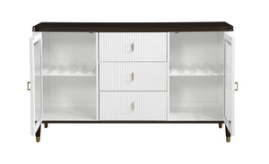 Carene - Server - Brown / White - Best Buy Furniture