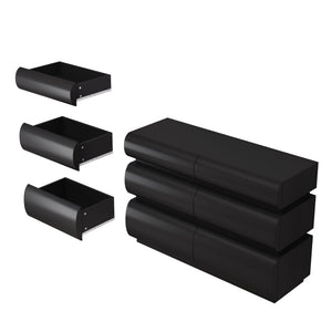 Minimalist Modern 6 Drawer Dresser, Handle Free Design With Wide Storage