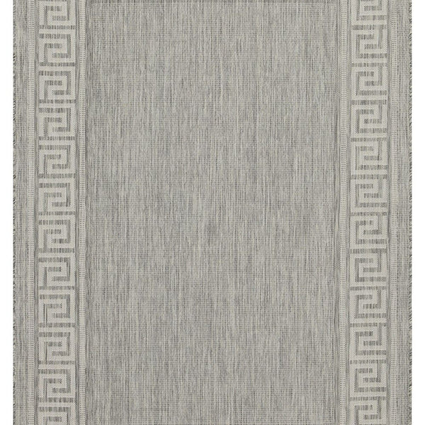 Sunshine - 5'3" X 7'3" Indoor, Outdoor, Area Rug Polypropylene - Silver
