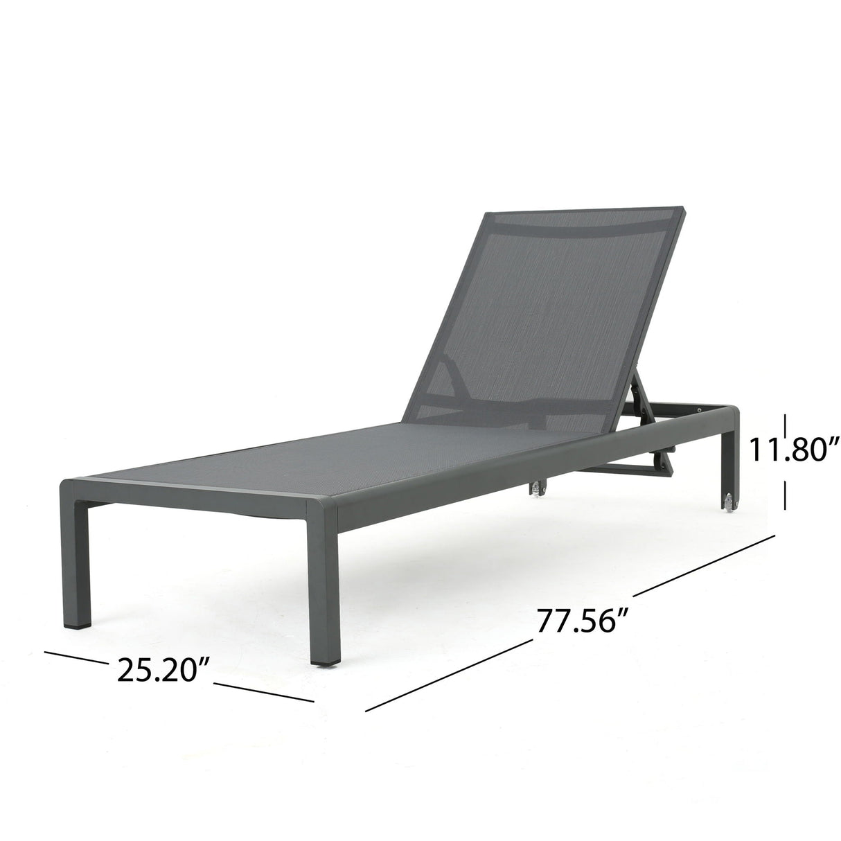 Outdoor Patio Chaise Lounge With 5 Reclining Positions - Best Buy Furniture