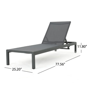 Outdoor Patio Chaise Lounge With 5 Reclining Positions - Best Buy Furniture