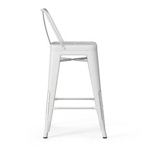 Rayne - Curved Back Metal Stool (Set of 2)
