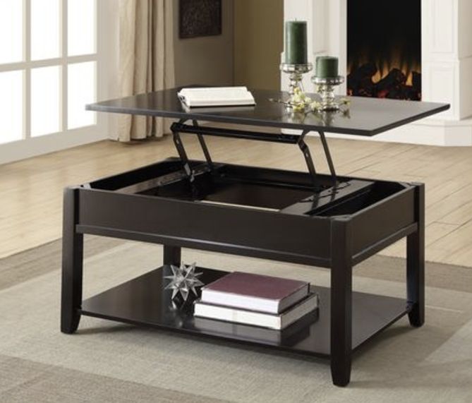 Malachi - Coffee Table With Lift Top - Black - Best Buy Furniture