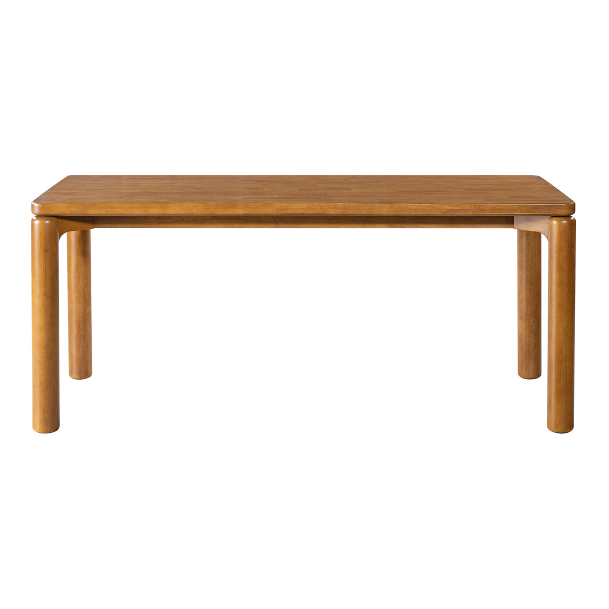 7-Piece Rectangular Dining Table Set, 70 Inch Rubber Wood