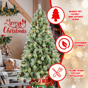 Premium 5FT Christmas Tree with 200 Warm Lights
