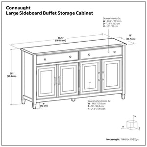 Connaught - Large Sideboard Buffet Storage Cabinet