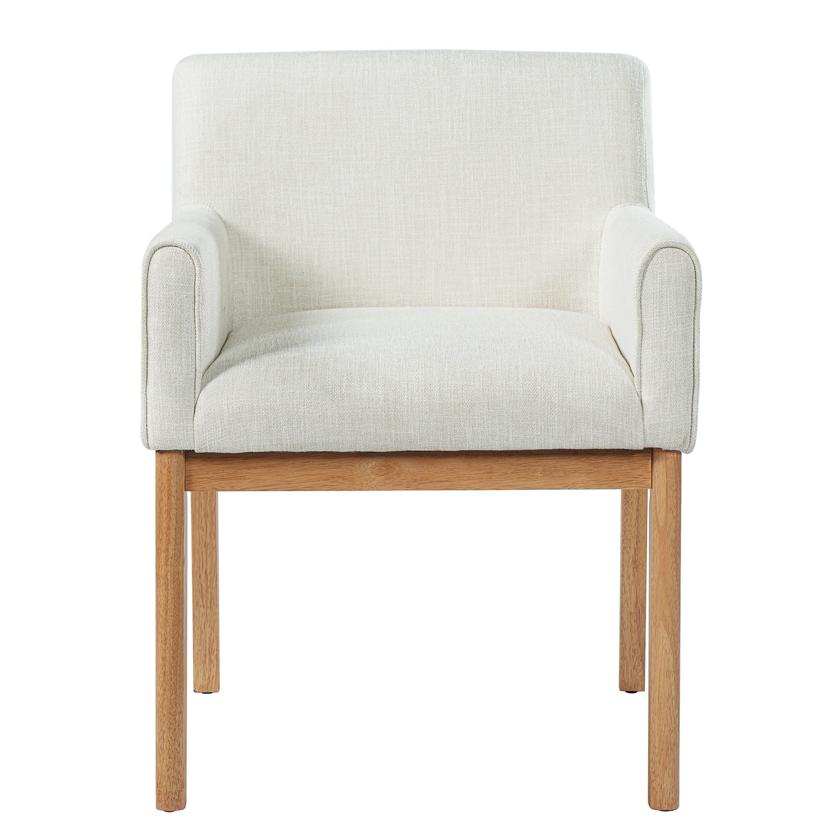 Modern Upholstered Dining Chair with Arms (Set of 2)