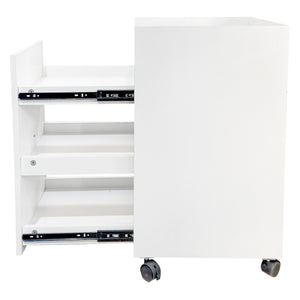 Organizer for Pantry - Sliding Snack Cabinet with Wheels