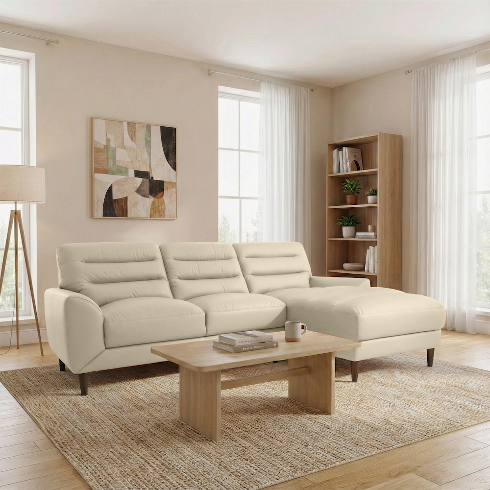 Clarion Genuine Leather Sectional
