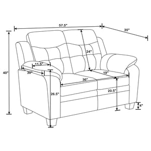Samantha Casual Loveseat