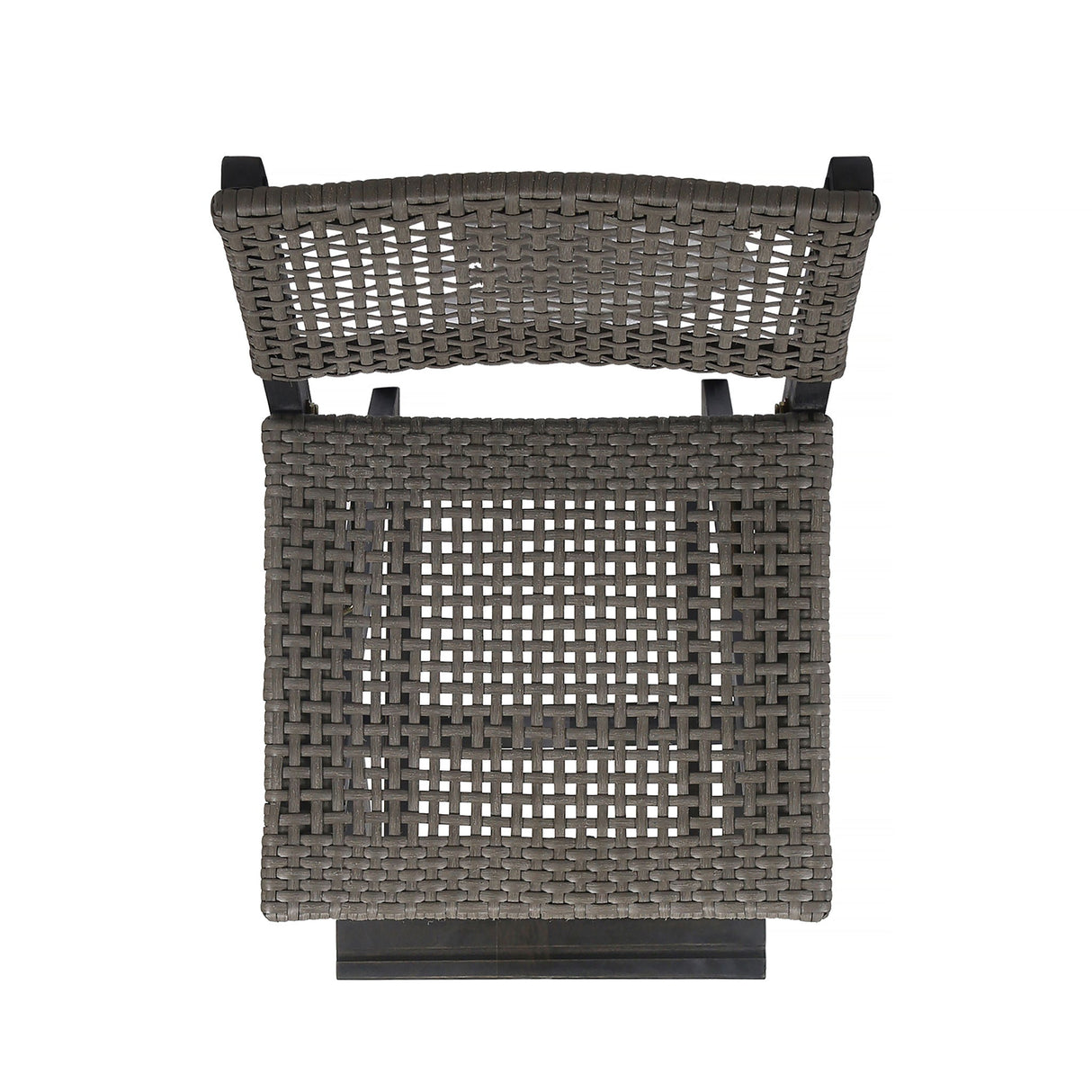 Outdoor Folding Acacia Wood Barstools With Rattan Backrest And Seat
