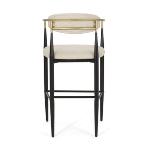 Upholstered Bar Stools With Backs For Kitchen Island (Set of 2)