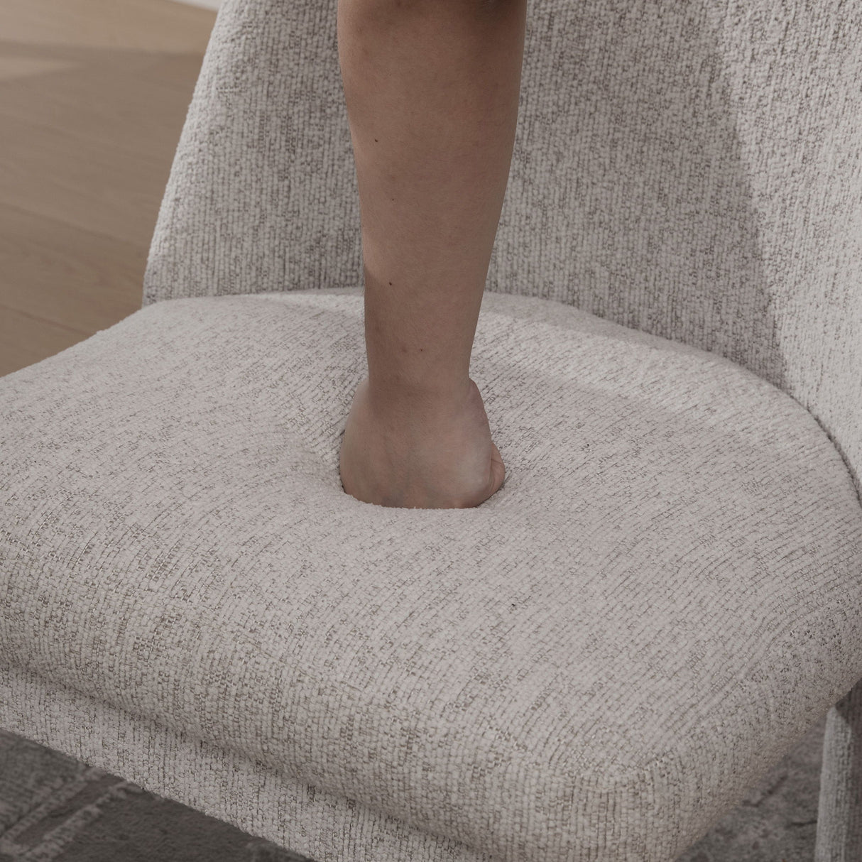 Wide Minimalist Dining Chair