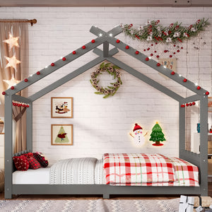 Full House Floor Bed with Support Slats