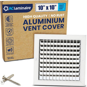Adjustable Aluminum HVAC Vent Cover 10X10 - Box of 10
