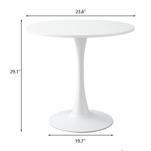 White Round Modern Dining Table