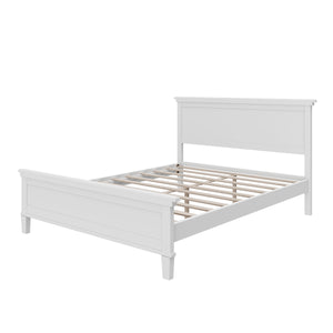 Mid-Century Modern Wood Platform Bed