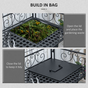Outsunny Folding Potting Bench Table