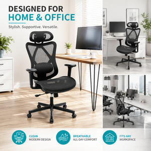 Ergonomic Office Chair with Adjustable Lumbar Support