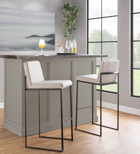 Fuji - Contemporary High Back Barstool Elegant Design