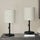 Lighting, Table Lamp, USB Port Included, Nickel, Contemporary (Set of 2) - Best Buy Furniture