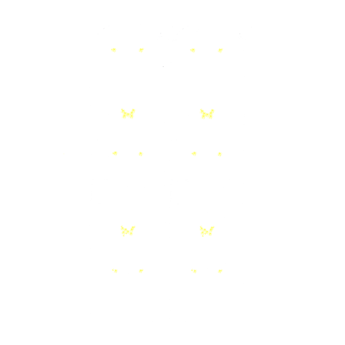 4-Pack Metal Garden Trellis, 86.7 x 19.7 Inches, Rustproof Iron, Cream White