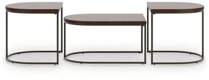 Vanmore - Occasional Table Set (Set of 3) - Dark Brown - Best Buy Furniture