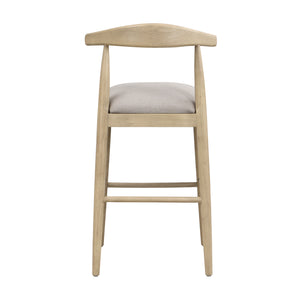 Bar Stool in Pebble Fabric (Set of 2)