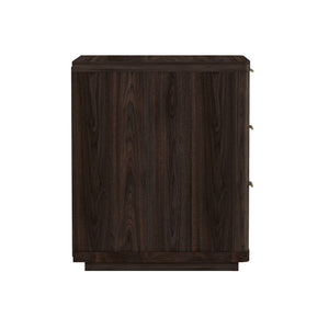 Evelyn - Nightstand With 3 Drawers, Smooth Rounded Edges