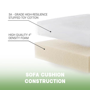 Modern Slipcovered 2-Seat Sofa Couches for Living Room