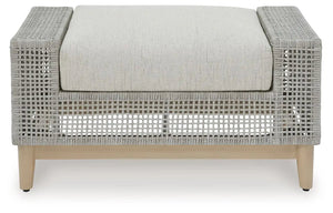 Seton Creek - Ottoman With Cushion - Gray - Best Buy Furniture