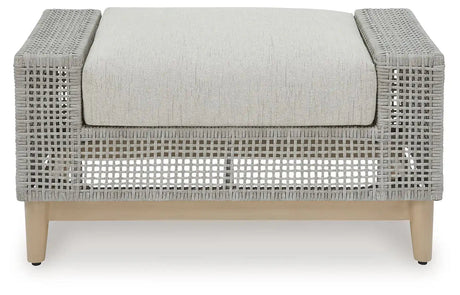 Seton Creek - Ottoman With Cushion - Gray - Best Buy Furniture