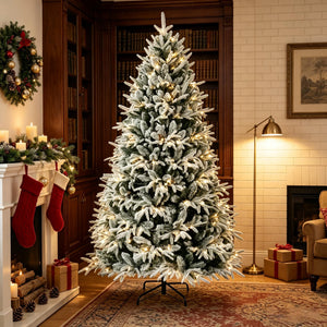 Snowy Frosted Artificial Christmas Tree