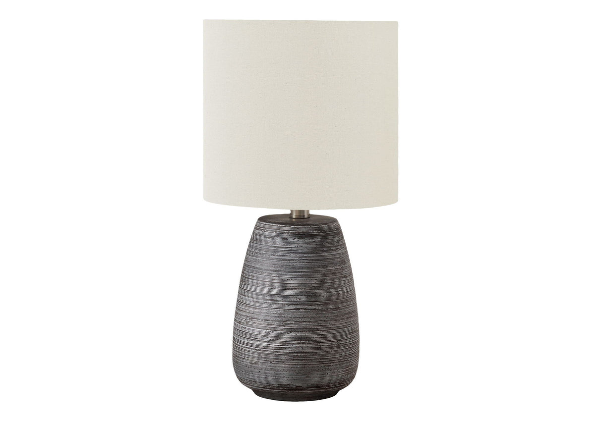Lighting, Table Lamp, Ceramic, Contemporary - Gray / Cream - Best Buy Furniture