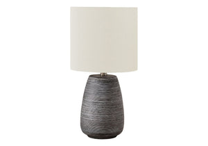 Lighting, Table Lamp, Ceramic, Contemporary - Gray / Cream - Best Buy Furniture