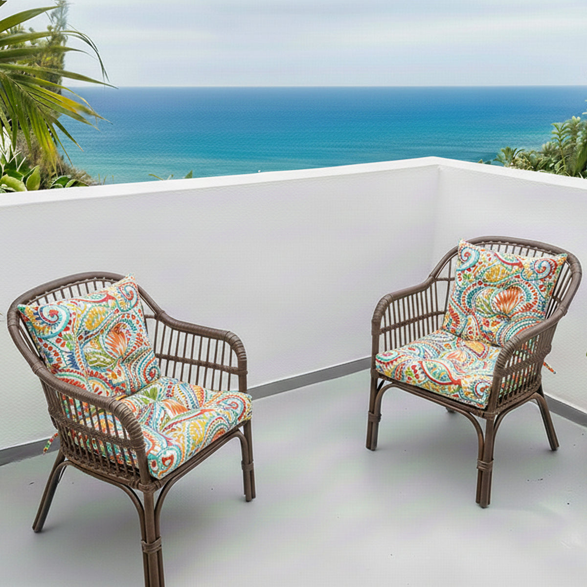 Outdoor Chair Cushions Set of 8