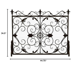 Darcie - Wrought Fireplace Screen, Ornate Design - Best Buy Furniture