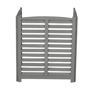 3 Panel Outdoor Wooden Air Conditioner Fence
